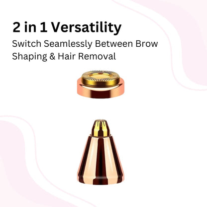 Original 2 in 1 Facial Hair Remover & Eyebrow Trimmer 😍 | Fast...Rechargeable 🔋⚡