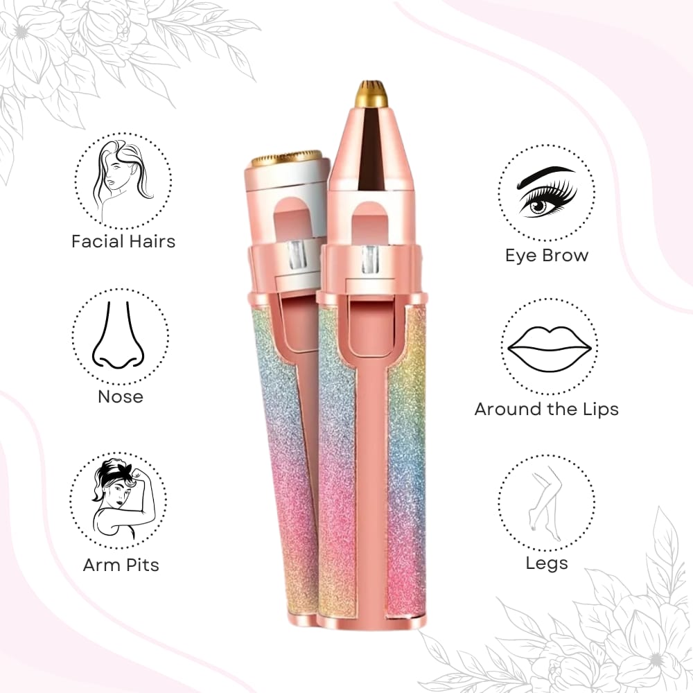 Original 2 in 1 Facial Hair Remover & Eyebrow Trimmer 😍 | Fast...Rechargeable 🔋⚡