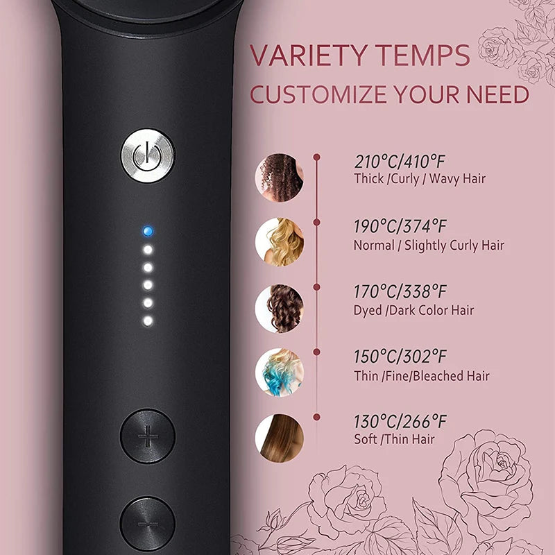 Hair Straightening Brush & Curler