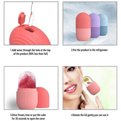Original Silicone Face Ice Roller –  Fresh Glowing Skin! ❤️