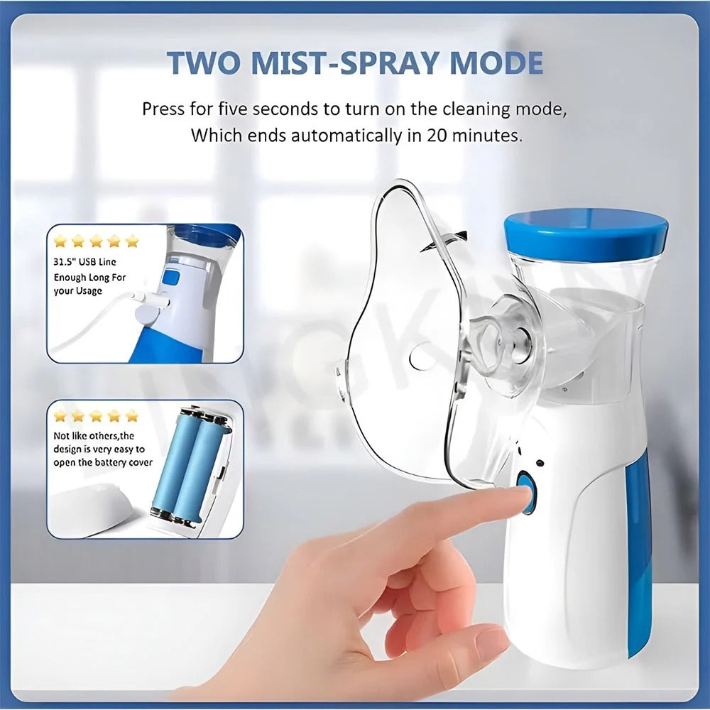 Mesh Nebulizer Portable ❤️ (Cell Operated 🔋)